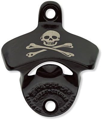 Black Skull and Crossbones Bottle Opener