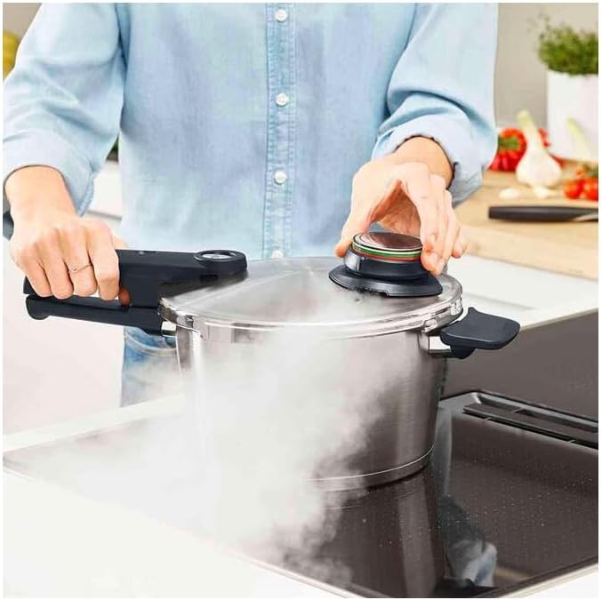 Fissler Vitavit Premium Pressure Cooker with Steamer Insert, 8.5 Quart