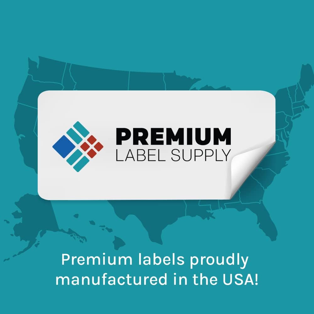 Premium Label Supply 4" x 3" Direct Thermal Labels - 500 Labels per Roll - 1'' Core - 100 Rolls - 50,000 Labels