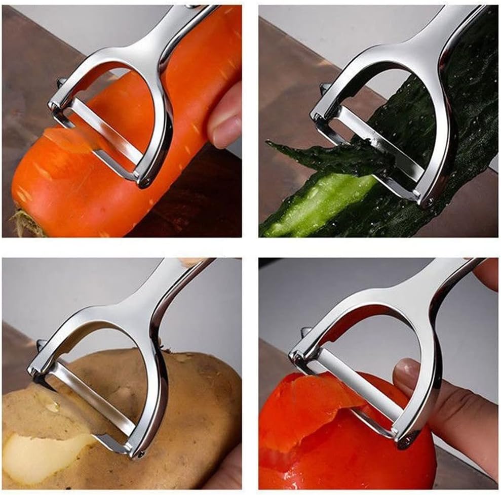 Vegetable Peeler,Fruit,Apple, Potato Peeler Stainless Steel Sharp photato Cutter Y-Shaped kitchen Gadget Peeling Portable Home Kitchen Tools-5 Years of Warranty