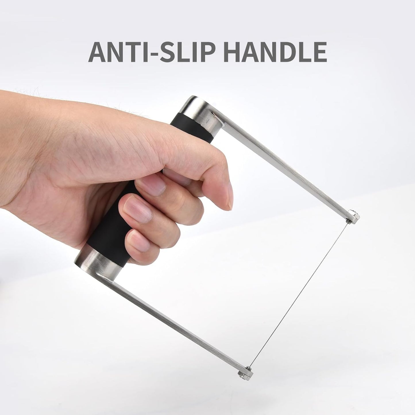 Guowall 10pcs Stainless Steel Cheese Wire Slicer Hand Held Butter Cutter Kitchen Manual Tool with Wine Opener Stopper Pourer Accessories