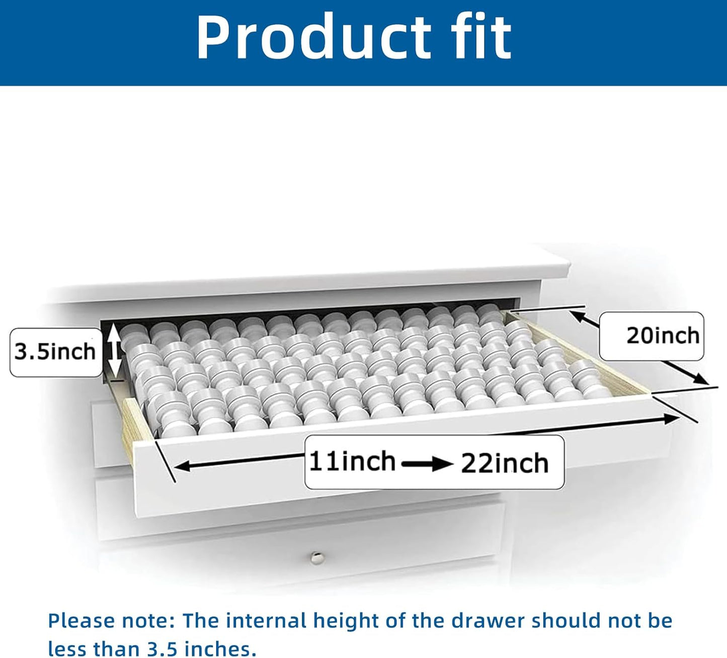 Spice Drawer Organizer, 4 Tier- 8Pack Clear Acrylic Drawer Spice Rack, Spice Organization for Drawer,Spice Rack for Kitchen Drawers (Expands from 11'' to 22'')