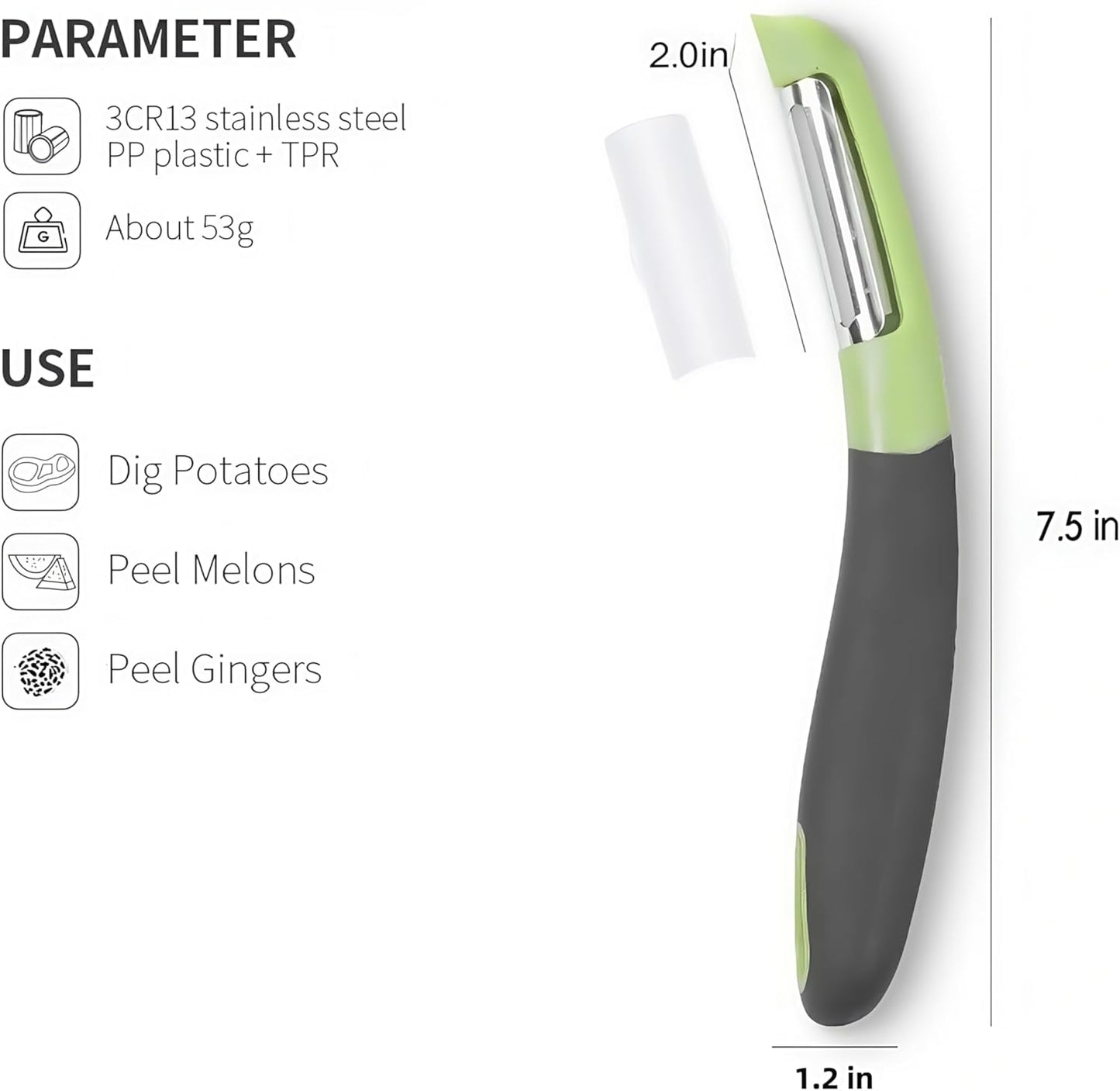 Fanmusic Swivel peelers - potato peelers,Fruit and vegetable peelers for kitchen (I)