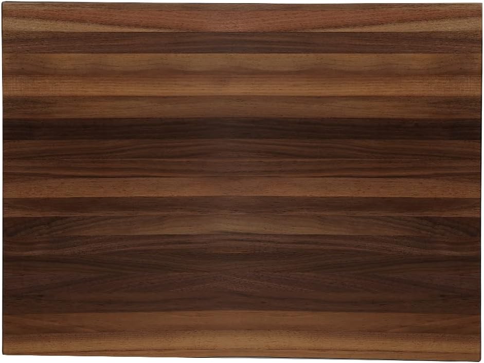 CONSDAN Walnut Cutting Board for Kitchen, USA Grown Hardwood, 20 x 15, with Invisible Inner Handle, Prefinished with Food-Grade Oil, Suitable for Kitchen Edge Grain, 1-1/2" Thick