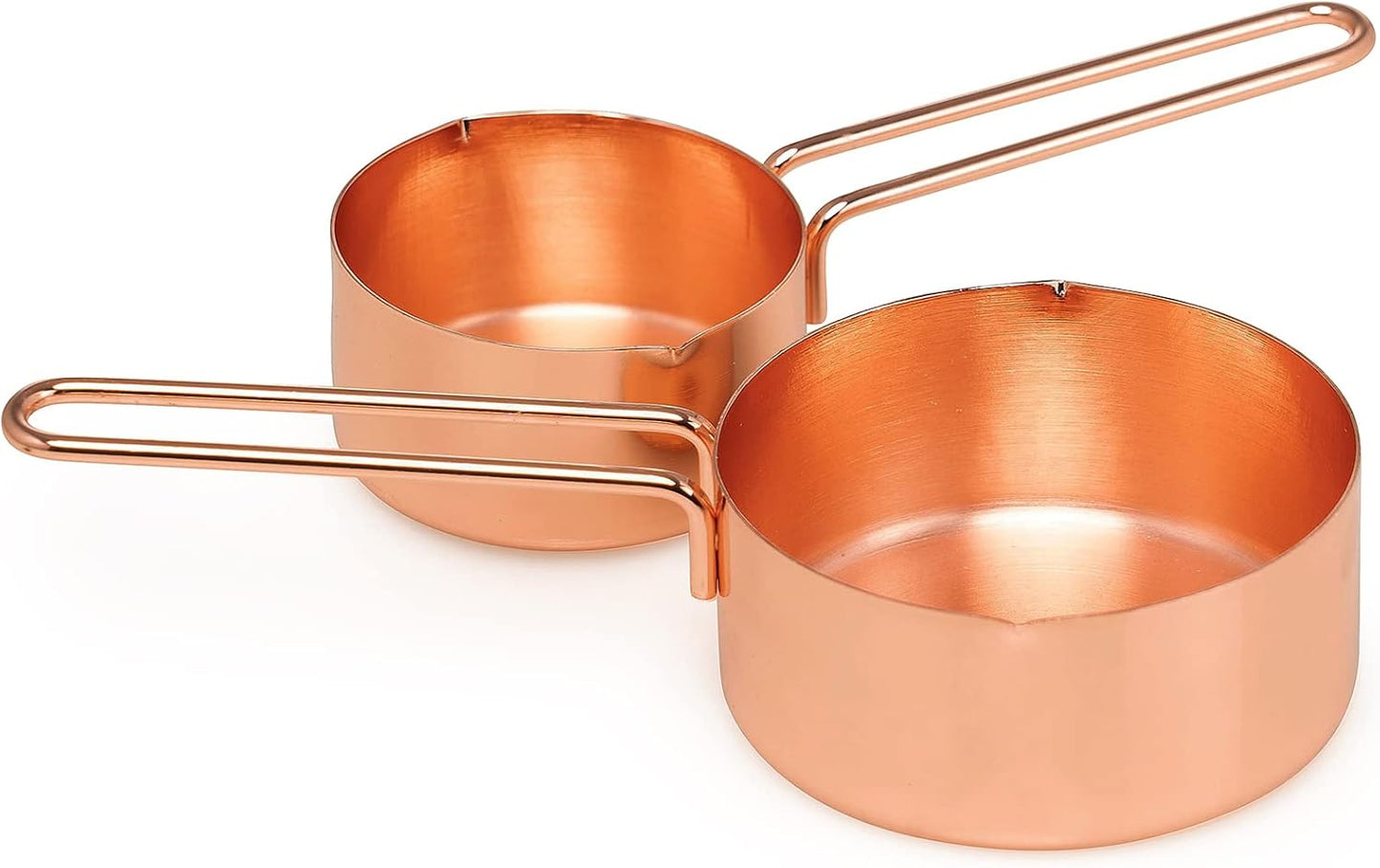Rose Gold Measuring Cups & Measuring Spoons 10-Piece Set (4 Cups; 6 Spoons)