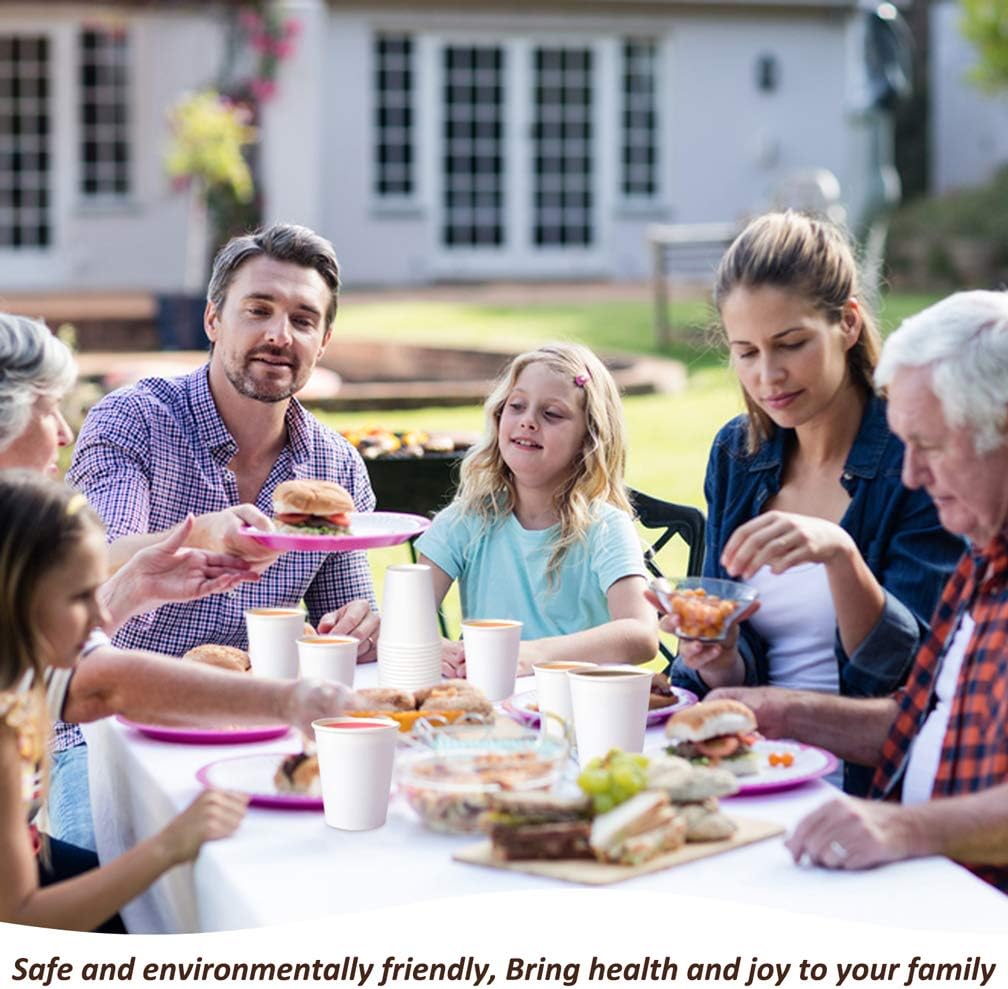 Paper Cups 150 Pack - 8 Oz Hot and Cold Paper Coffee Cups