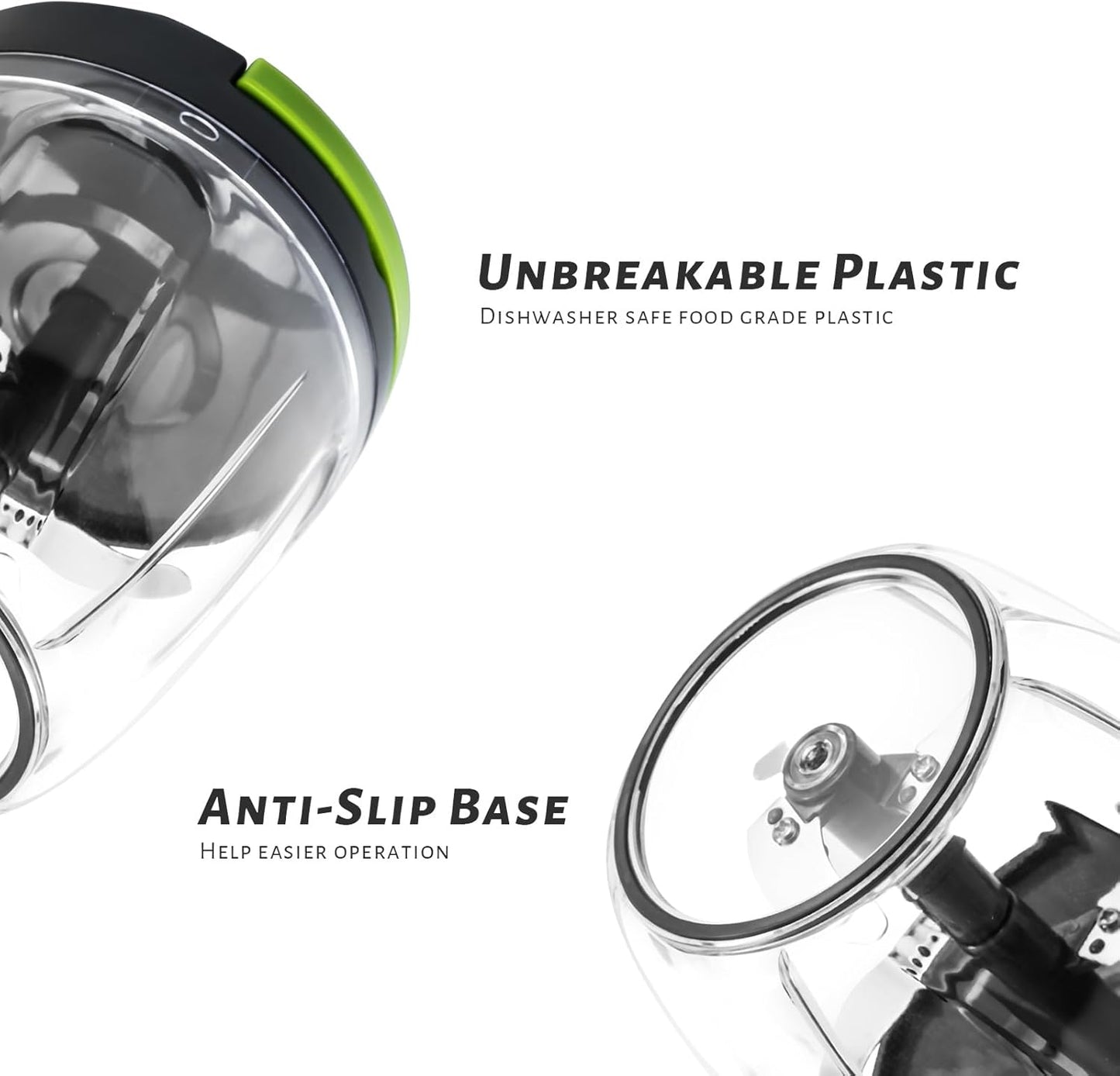 ZHANG XIAO QUAN SINCE 1628 Portable Manual Vegetable Chopper, Hand Pull String Vegetable Garlic Mincer Onion Cutter for Veggie, Peppers, Tomatoes, Ginger, Fruits, Nuts, 3.6 Cup(900ml) Food Chopper