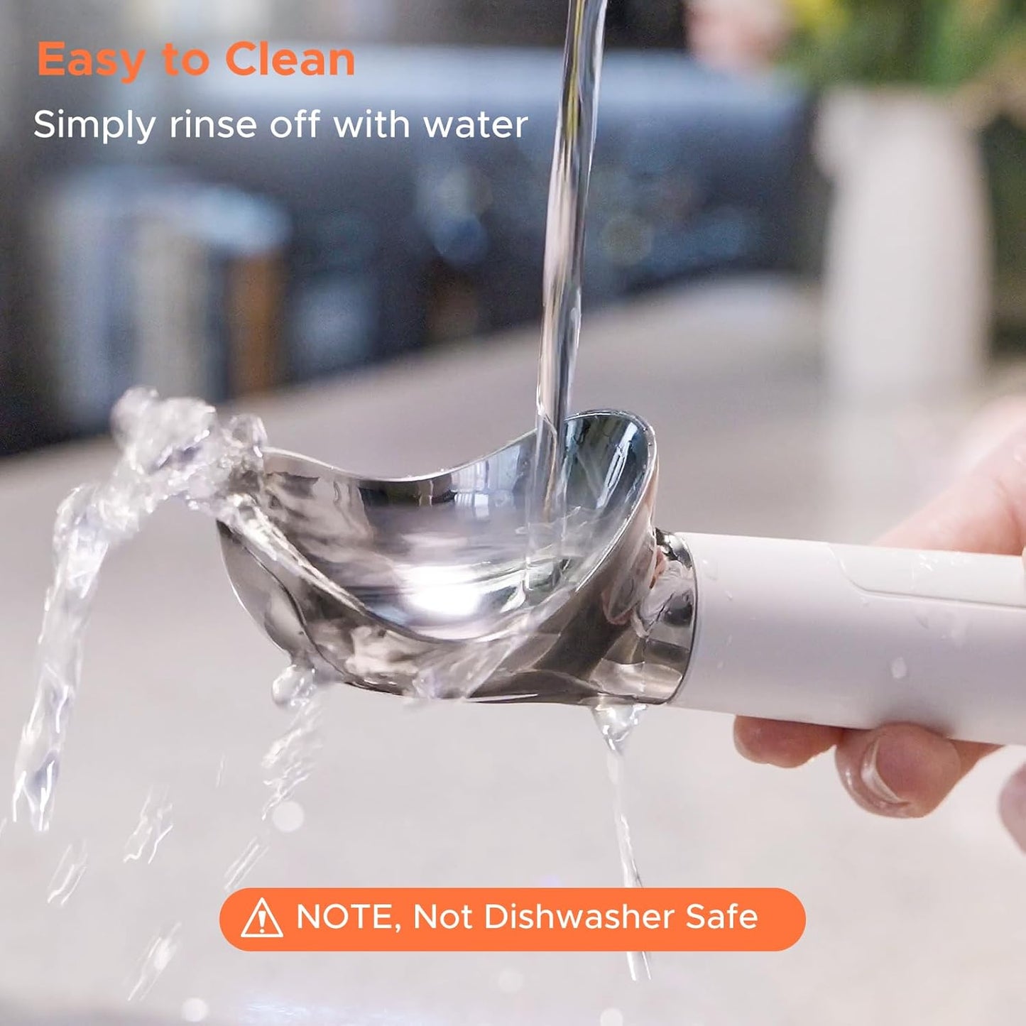 NEWEST Heated Ice Cream Scoop, Rechargeable Electric Warming Scooper with LED Display, Heats to 158°F for Hard Ice Cream, IP67 Waterproof, Easy for Seniors & Kids (White)