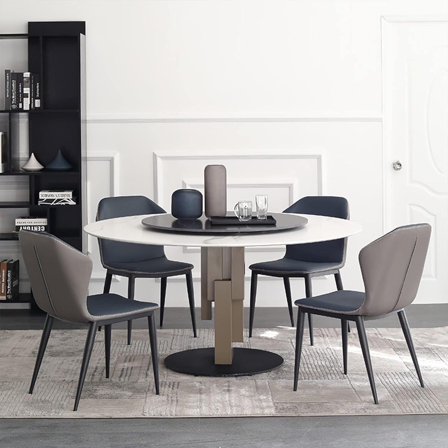 18 Inchs Heavy Duty Lazy Susan Aluminum Hardware Metal Rotating Turntable Bearings Swivel Plate Hardware for Dining-Table and Workbench …