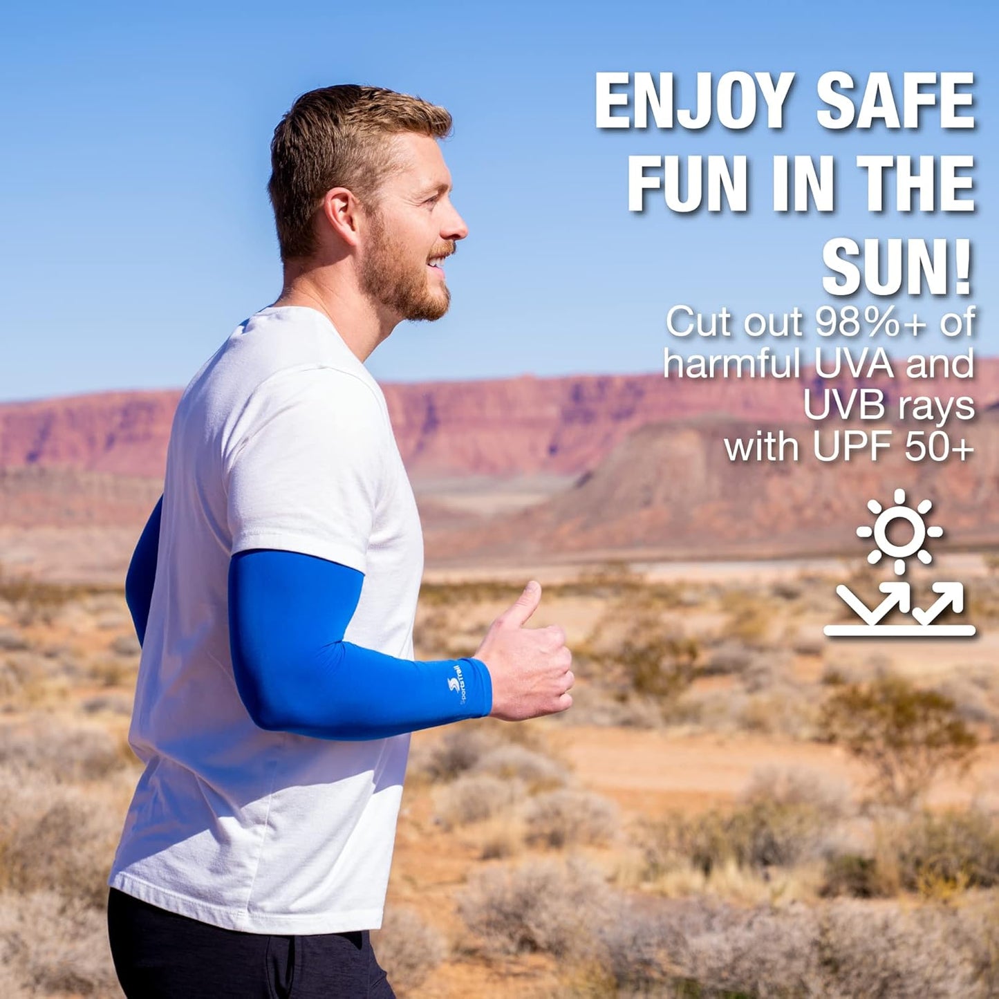 SportsTrail Cooling Arm Sleeves for Men & Women – Breathable, UV Sun Protection, Sports Arm Sleeves for Women, Men & Youth