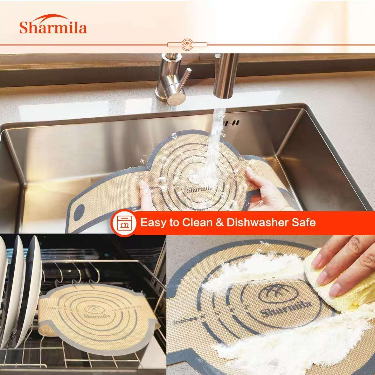 Silicone Bread Sling for Dutch Oven - Non-Stick & Heat Resistant, 2Pcs Oval and Round Reusable With Long Handles for Transfer Sourdough