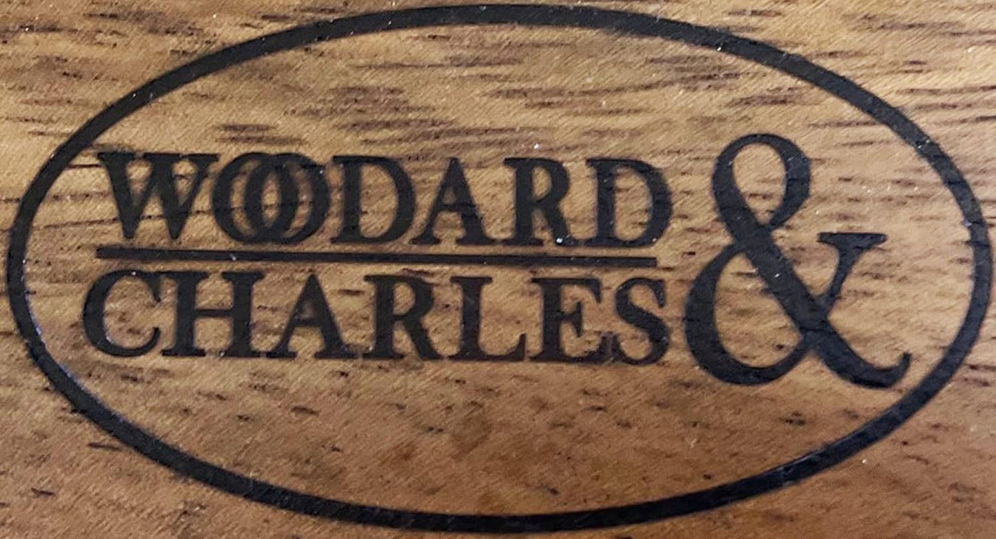 Acacia Wood 10” Salad Serving Bowl with Salad Hands 3 Piece Set by Woodard & Charles