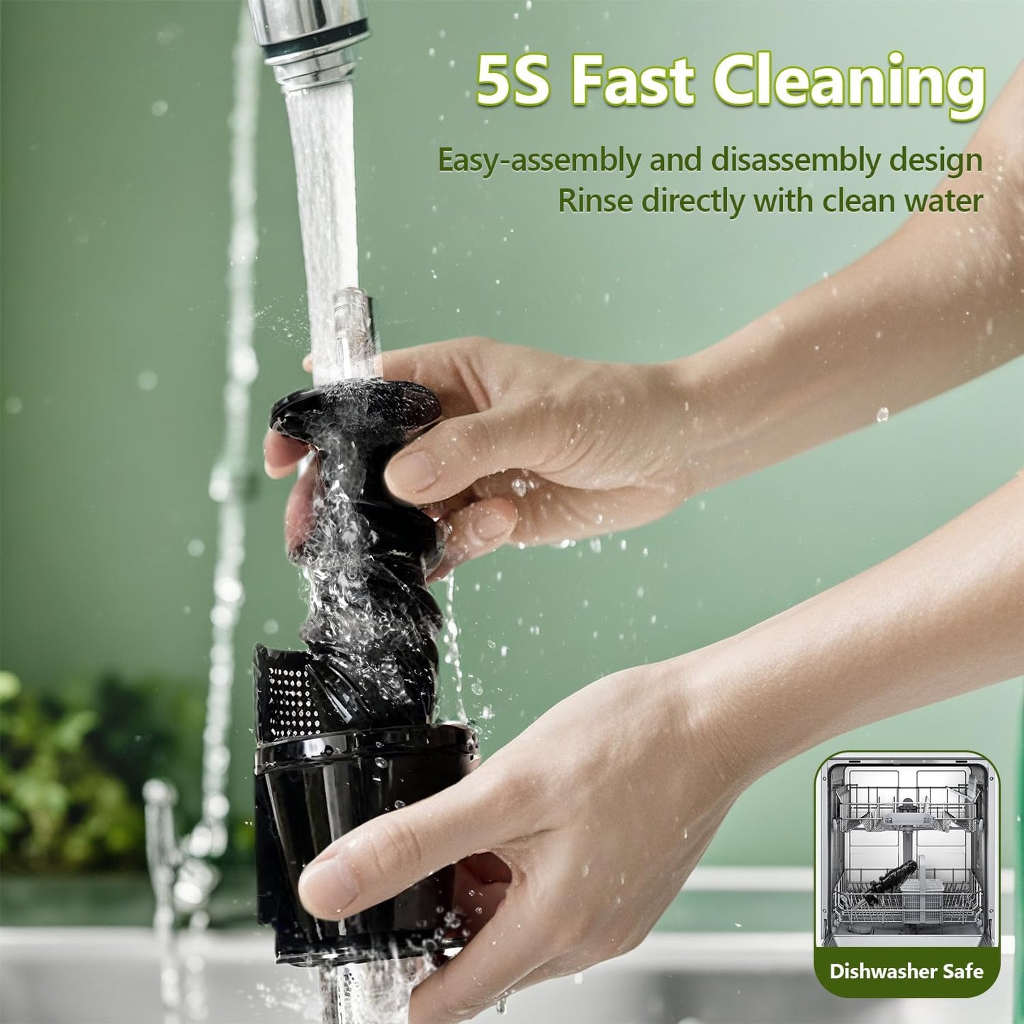 Cold Press Slow Juicers for Carrot Celery Ginger Beet, Electric Coffee Grinder, 250W Masticating Juicer Machine Vegetables Fruit Juice Extractor Easy To Clean Quiet Juicer BPA-Free Reverse Function