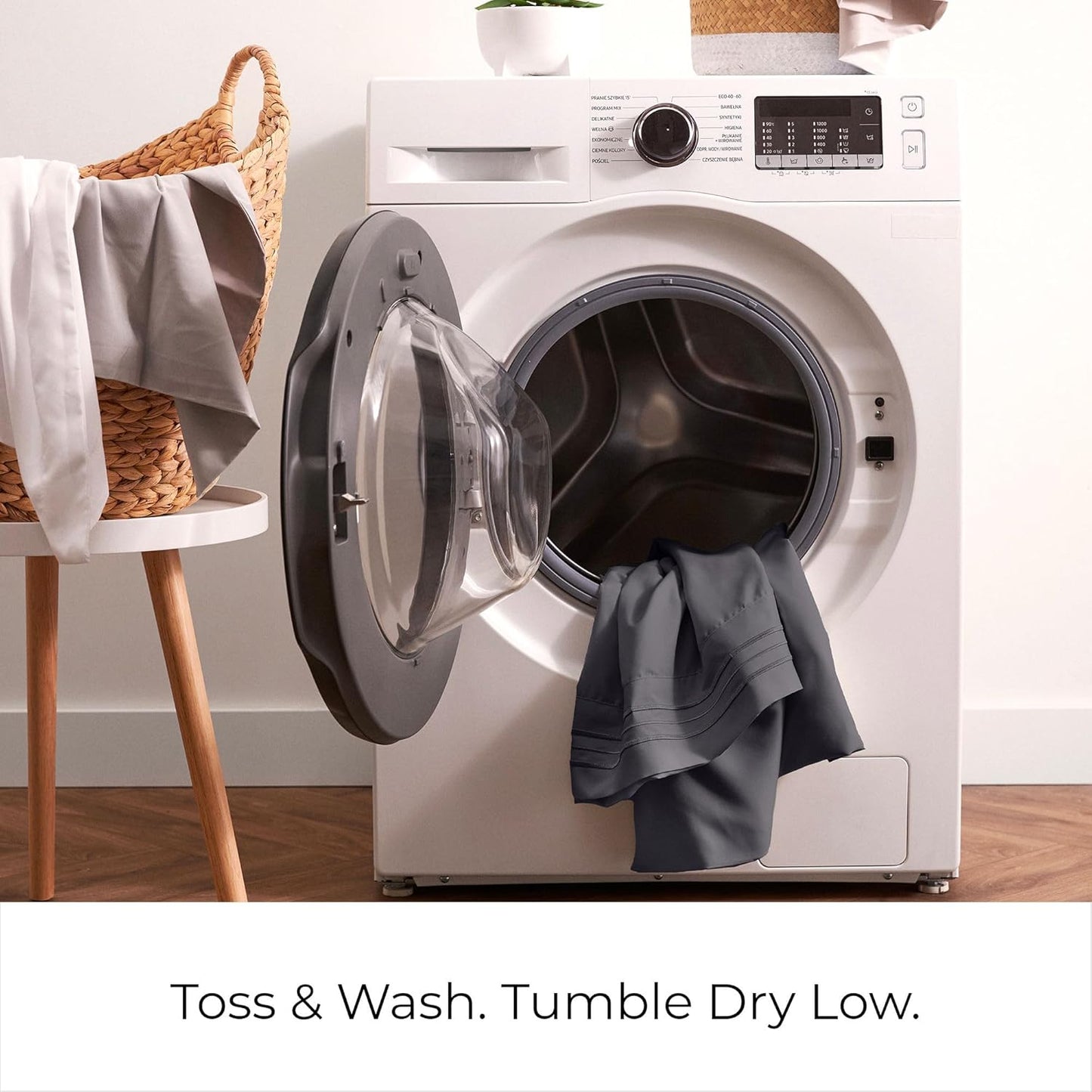 Mellanni Twin Sheets Set - 3 PC Iconic Collection Bedding - Hotel Luxury, Extra Soft, Cooling Bed Sheets - Wrinkle, Fade, Stain Resistant (Twin, Charcoal)