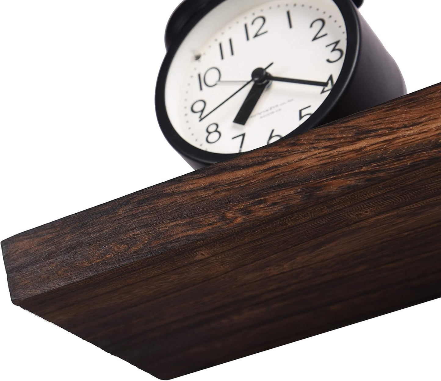 Wood Floating Shelves for Wall, Wooden Wall Shelves for Bedroom, Wall Mounted Shelves for Living Room, Set of 4 Brown 24 Inch