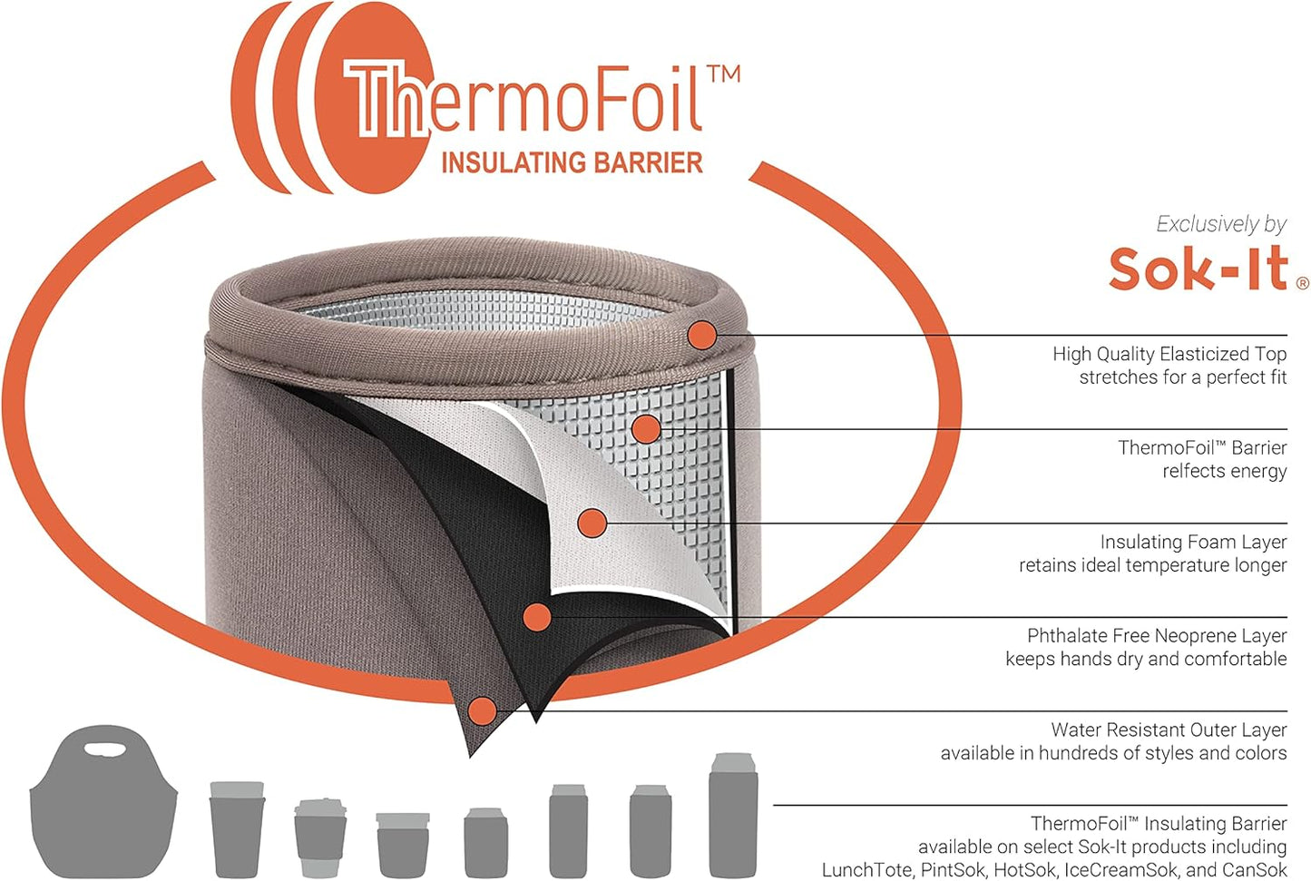 Sok It IceCreamSok Insulated Neoprene Cover (Pink Gatsby, Tapered Ice Cream Pints)