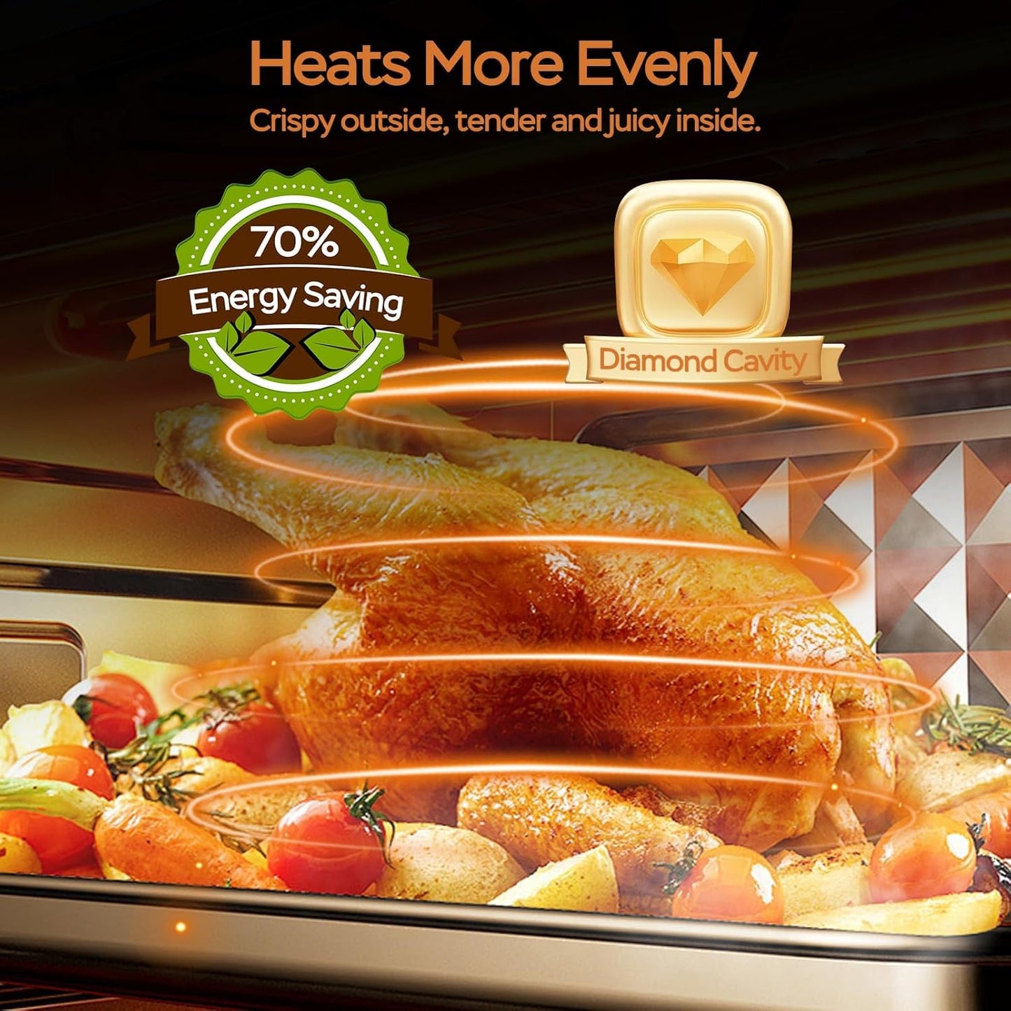 Air Fryer, Geek Chef Convection Air Fryer Toaster Oven, 4 Slice Toaster Airfryer Countertop Oven, Electric Hot Oven Oilless Cooker, Accessories, ETL Listed, 16QT