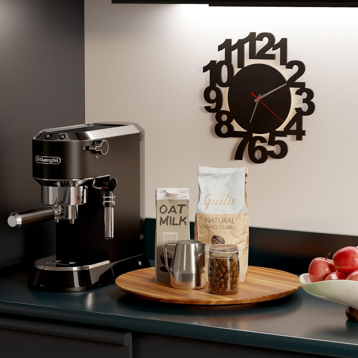 18" Acacia Wood Lazy Susan for Table Top - Wooden Turntable Serving Tray for Charcuterie Boards Cheese Board - Extra Large Round Lazy Susan Organizer - Kitchen Revolution for Countertop