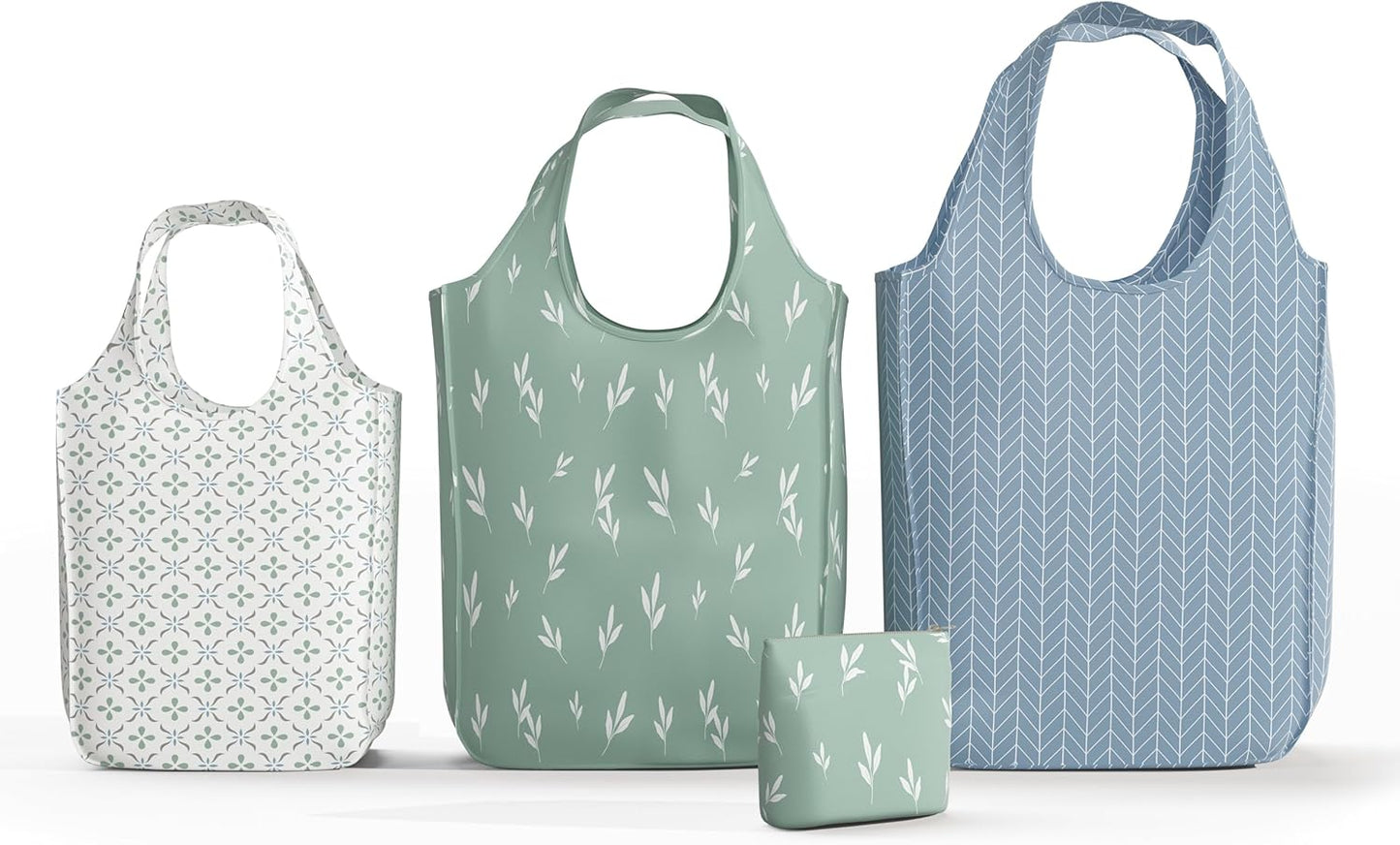 Reusable Grocery Bag - Stylish Shopping Bag for Groceries - Foldable Tote Bag - Medium Size