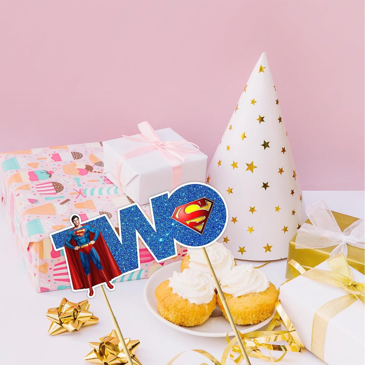 Seyal® Suprman Two Cake Topper