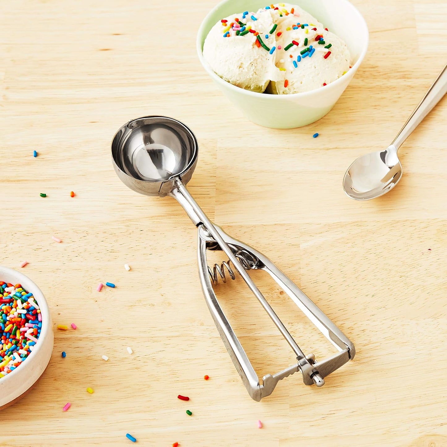 Fox Run Ice Cream/Cookie Dough Scoop, Stainless Steel, 2-1/8-Inch