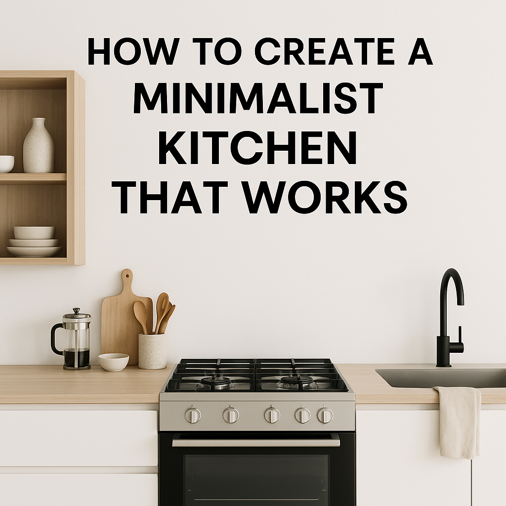 🍽️ How to Create a Minimalist Kitchen That Works