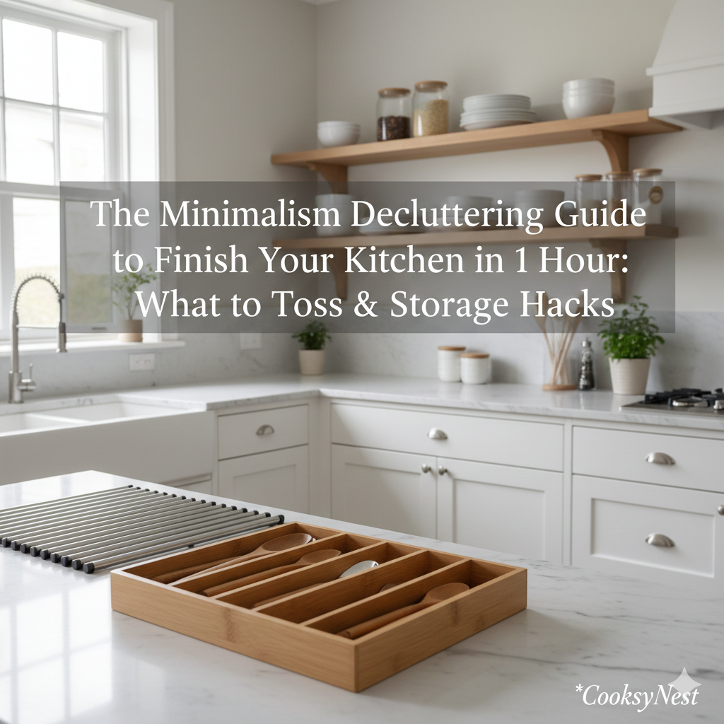 🏠 The Minimalism Decluttering Guide to Finish Your Kitchen in 1 Hour: What to Toss &amp; Storage Hacks 🧹