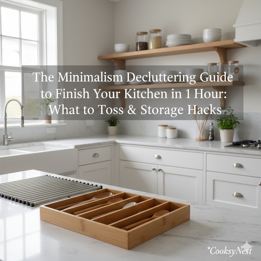 🏠 The Minimalism Decluttering Guide to Finish Your Kitchen in 1 Hour: What to Toss &amp; Storage Hacks 🧹
