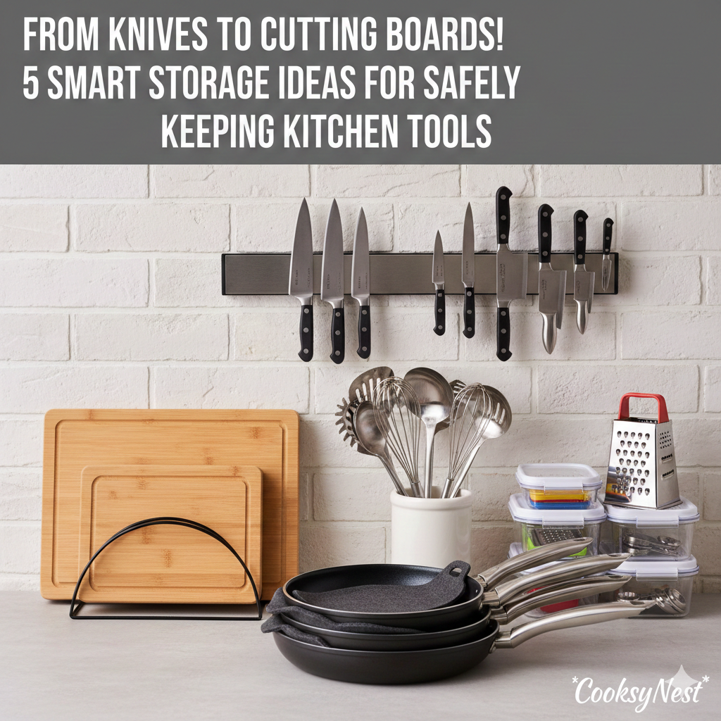 🔪 From Knives to Cutting Boards! 5 Smart Storage Ideas for Safely Keeping Kitchen Tools