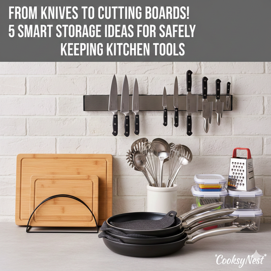 🔪 From Knives to Cutting Boards! 5 Smart Storage Ideas for Safely Keeping Kitchen Tools