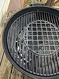 C883E Cast Iron Cooking Grid Grates Replacement for Weber 22.5 inches One-Touch Silver, Bar-B-Kettle, Master-Touch and One-Touch