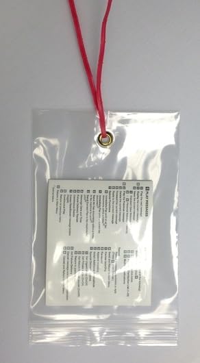 GPI - 5.75" x 11" Recloasbale Zip Bags with Bottom Hang-hole & Pre-inserted 12" Twist-tie. 4 Mil Heavy-duty Resealable Zipper Baggy with Grommet/Metal Eyelet for Hanging (Insert Size 5x9.5) 500 Pack