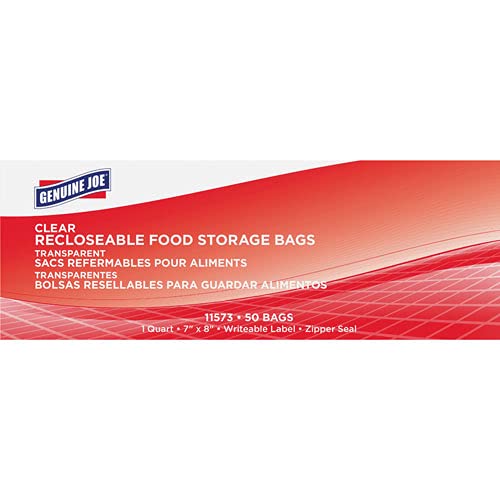 Genuine Joe Gallon Reclosable Food Storage Bags (Pack of 250)