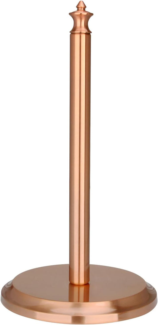 Akicon Paper Towel Holder Stand for Kitchen Countertop & Dining Room Table (Copper, Classical)