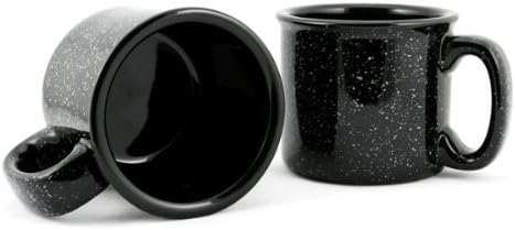 Ceramic Campfire Mug, 15oz - Set of 4 (Black)
