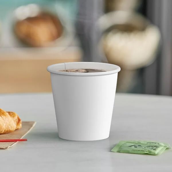 Paper Cups 8 oz 1000 Pack for Coffee & Tea Made in USA | Bulk 1000 Count for Home, Office, Restaurants & Parties | Recyclable Disposable 8 Ounce To-Go Cups for Hot Drinks