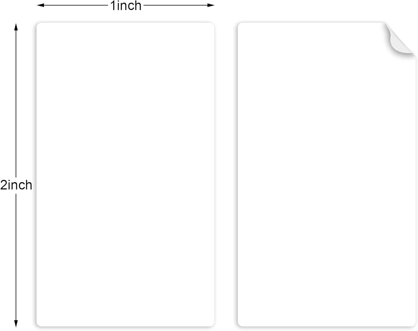 9527 Product 2" x 1" Sticker Labels Direct Thermal Labels 1000 Labels Per Roll