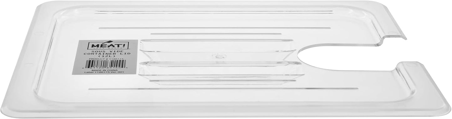 MEAT! Sous Vide 12L Commercial Grade Quality Container with a 12 Liter Cooking Capacity for Vacuum-Sealed Meat or Vegetables