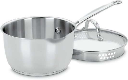 Cuisinart 719-18P Chef's Classic Stainless 2-Quart Saucepan with Cover,Silver