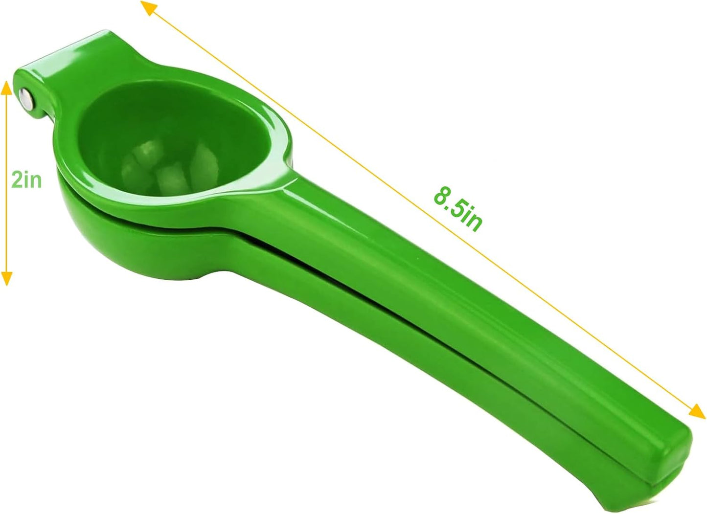 TEZZ Lemon Squeezer, Premium Large Handhelp Lime Juicer for Lemon, Metal Hand Press Citrus Juicer, Lime Squeezer Bar Tool, Manual Citrus Press, Green