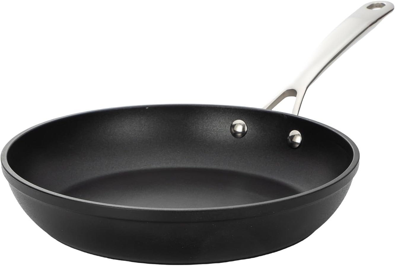 UCC LIFE 8" Nonstick Frying Pan, Non Stick Fry Pans Skillets, Egg Omelet Pan, Stainless Steel Handle, Oven Safe Compatible with All Stove-tops (Black)