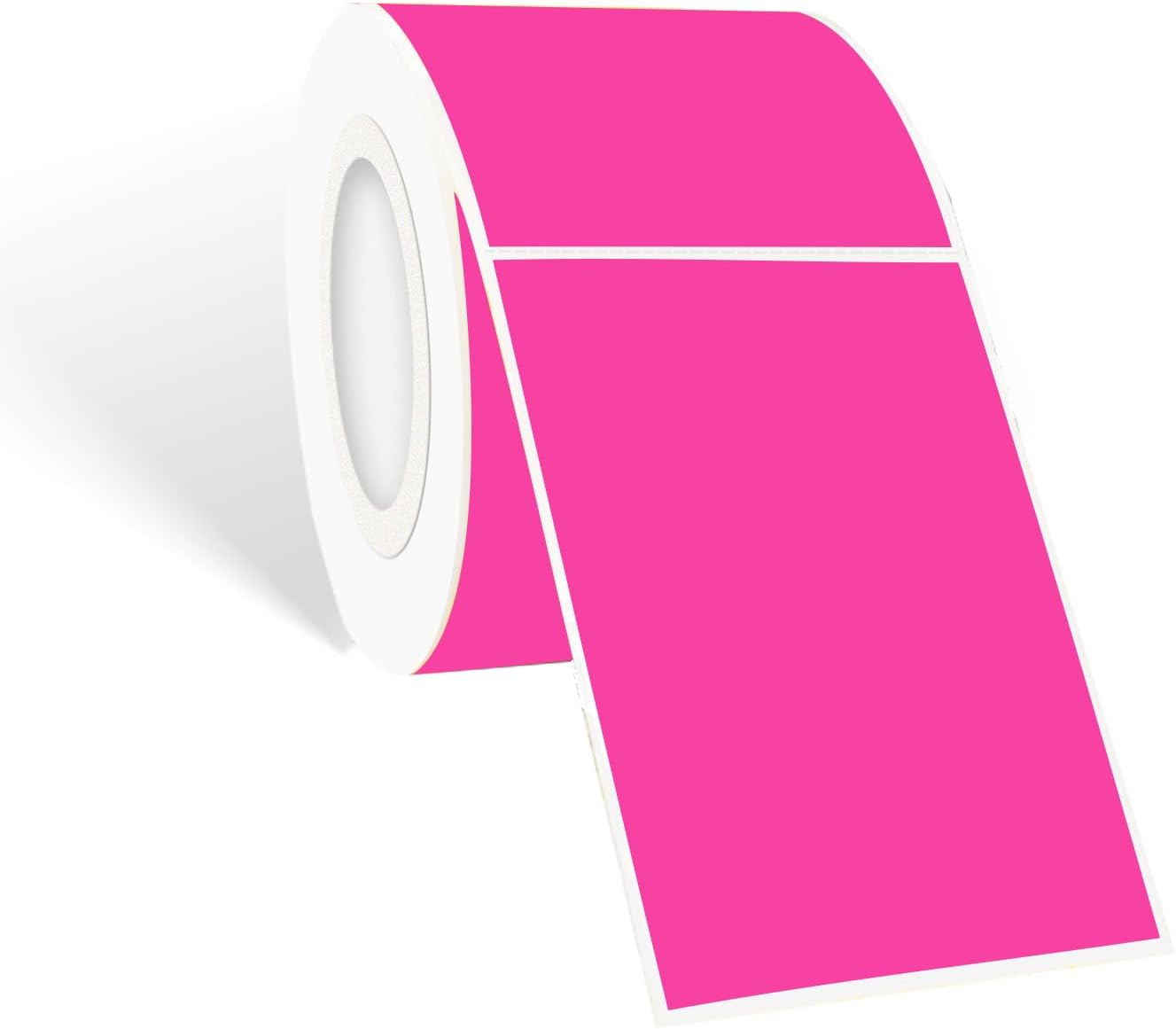 STARLIBOO Neon Colored Labels Stickers 3 x 2 Inch, Rectangle Moving Labels Stickers, 250Pcs Garage Sale Price Stickers, Adhesive Moving Labels for Boxes(Fluorescent Rose Red)