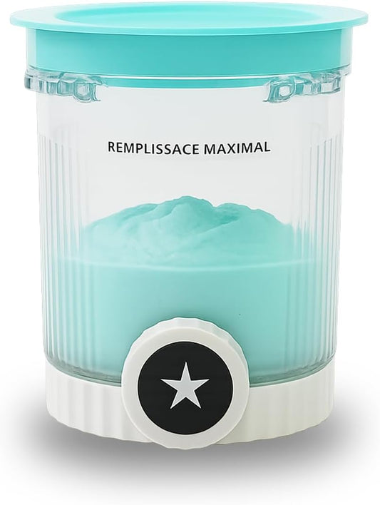 1 Pack Pint Container Replacement for Ninja Creami Swirl NC700/NC701 Series, 16oz BPA-Free Ice Cream Pints with Lids, Leak-Proof & Dishwasher Safe (Blue)