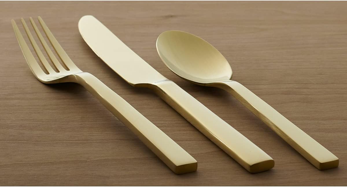 Oneida Chef's Table Champagne 20 Piece Everyday Flatware Set, Service for 4, 18/0 Stainless Steel, Silverware Set