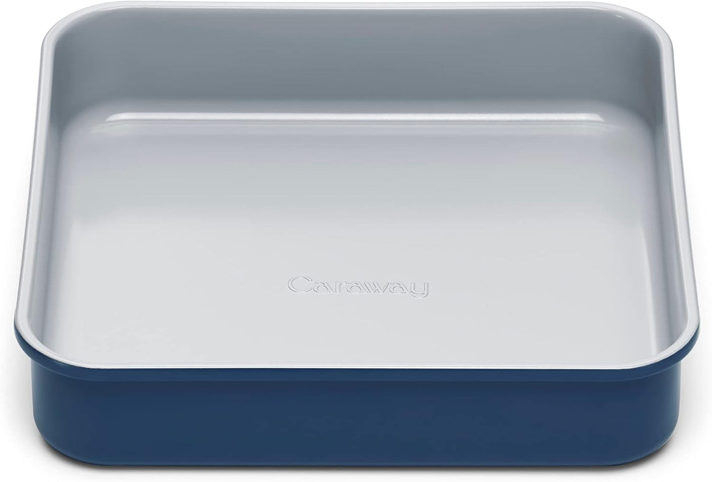 Caraway Non-Stick Ceramic 9” Square Pan - Naturally Slick Ceramic Coating - Non-Toxic, PTFE & PFOA Free - Perfect for Brownies, Lemon Bars, Cakes, & More - Navy