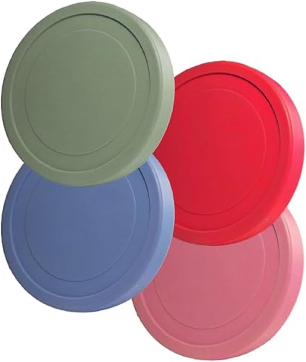 Starpack 'Freeze the Day' Leak-Free Lids for Ice Cream Storage Containers for Freezer (4 Pcs) - 1 Quart Ice Cream Containers for Homemade Ice Cream - Reusable Ice Cream Containers with Lids (Silicone)