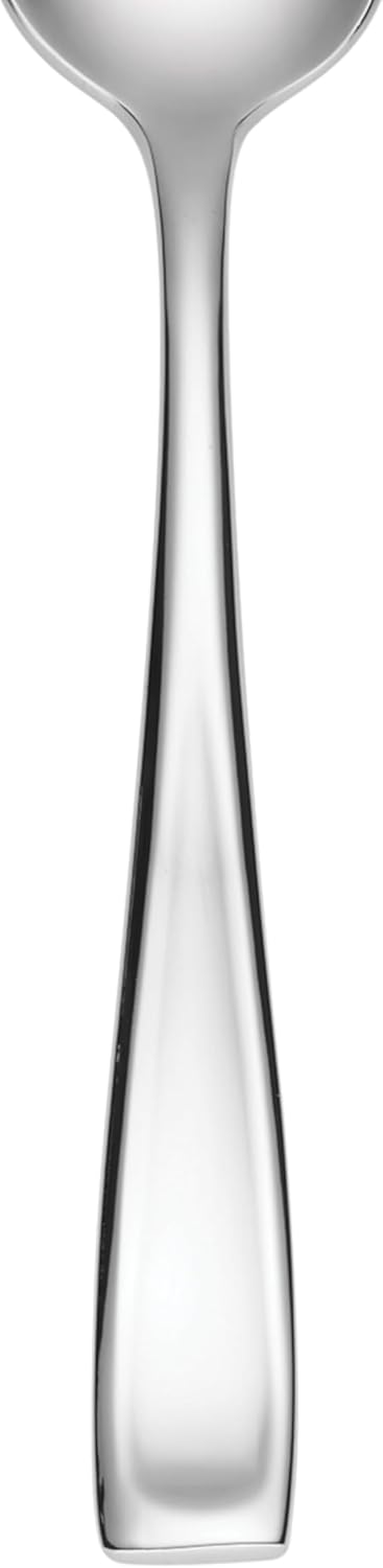 Oneida Silverware Set For 12, Moda 65-Piece Fine Flatware Set with Serving Utensils, Service For 12, 18/10 Stainless Steel, Dishwasher Safe For home, Knives Spoons and Forks Set (Silver, 65 pieces)