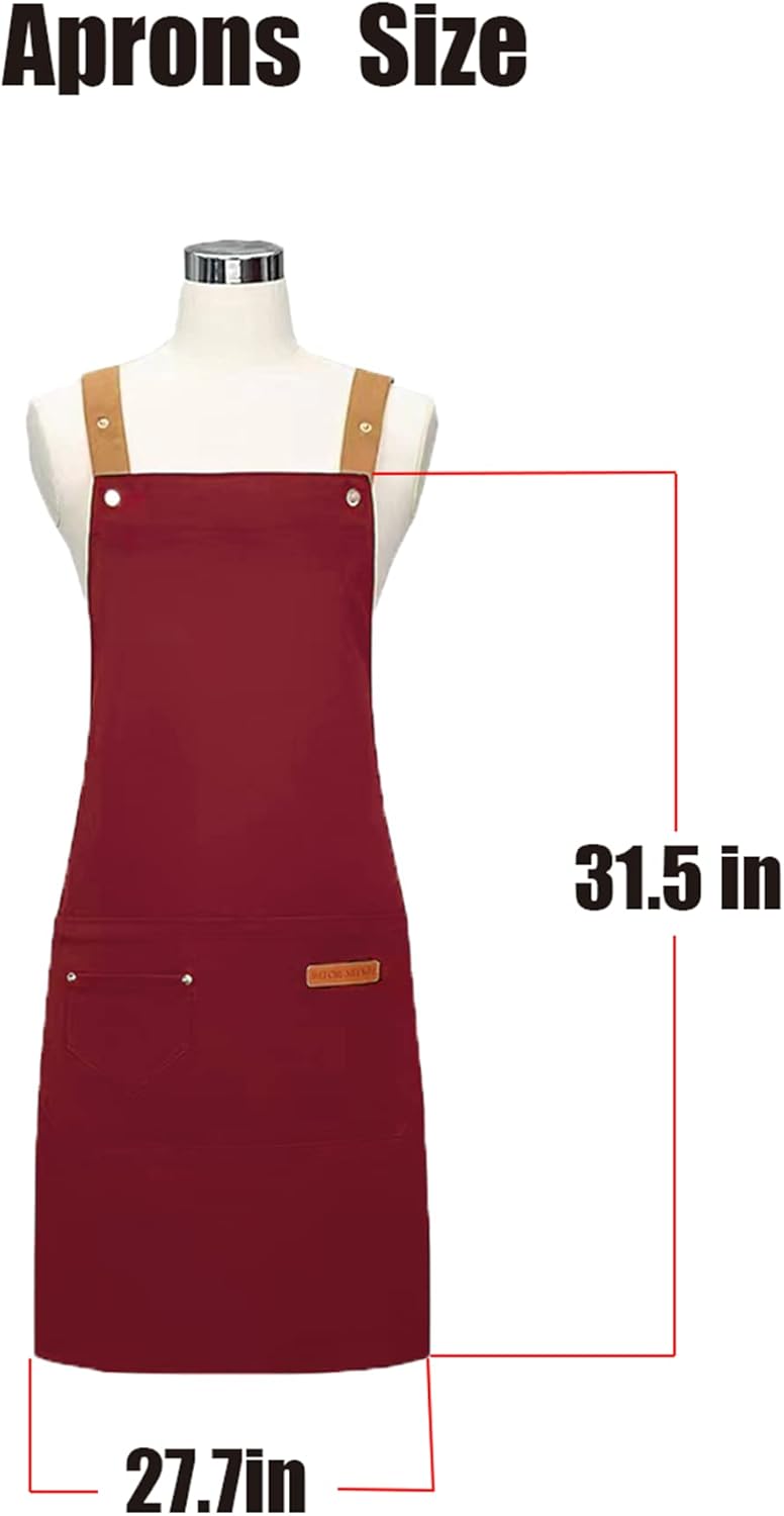 Personalized Custom Aprons Custom Adjustable Kitchen Cooking Aprons Hair Stylist Cafe Work Aprons For Men And Women