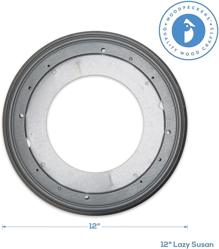 Lazy Susan Hardware, 12 inch, 1,000 lbs. Load Capacity, Pack of 10 Steel Lazy Susan Turntable Ball Bearing, by Woodpeckers