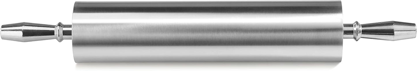 New Star Foodservice 37500 Extra Heavy Duty Restaurant Aluminum Rolling Pin, 13", Silver